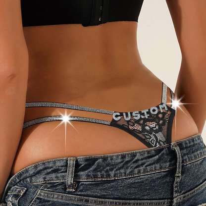 Seductive Rhinestone Thong